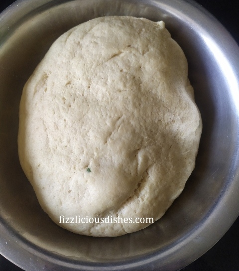 Bbread dough after an hour