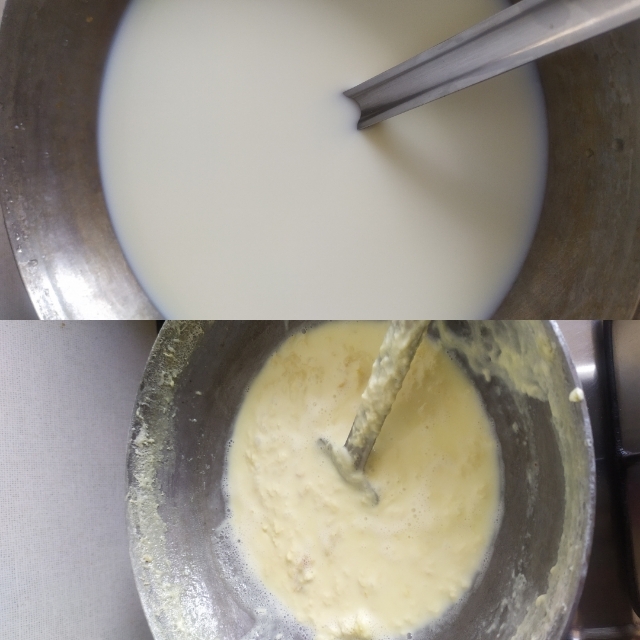 Boil milk