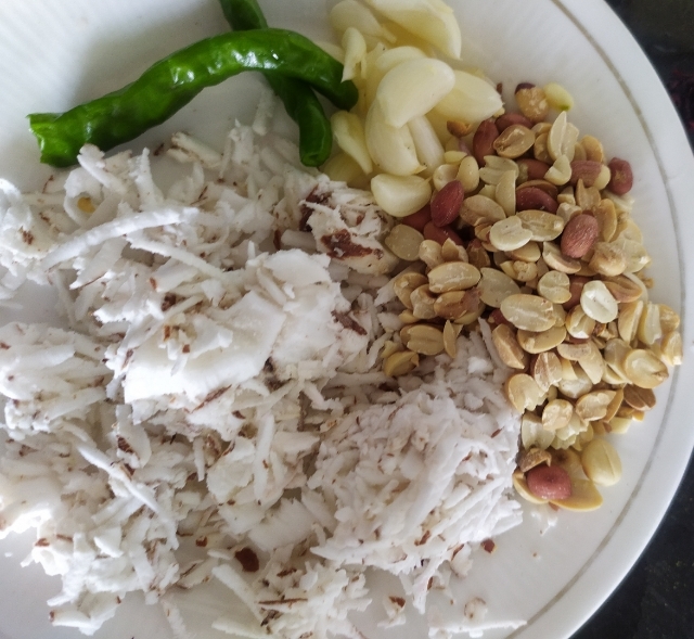 ingredients for coconut chutney