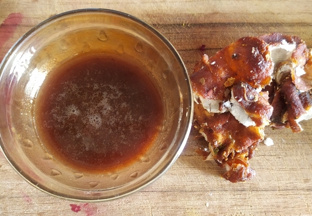 Soak tamarind in hot water