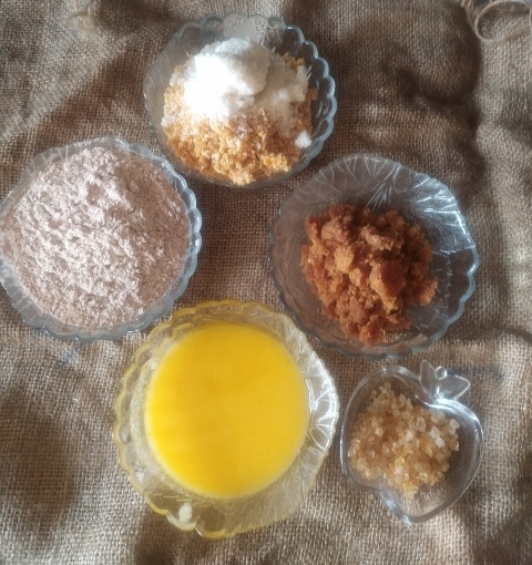 Ragi Fudge Ingredients