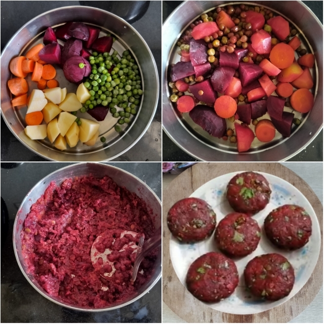 Steam Mash and shape the cutlets